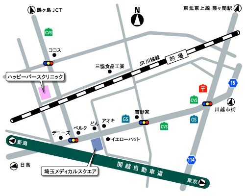 当院までの案内図